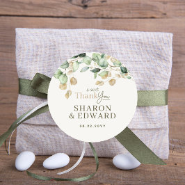 Adesivo Eucalyptus Greenery e Casamento Dourado