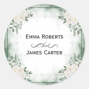 Adesivo Eucalyptus Greenery Round Sticker