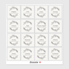 Adesivo Eucalyptus Kitchen Culinary Herbs Script 2