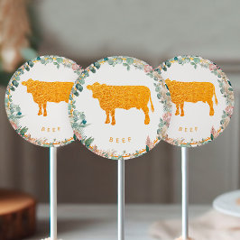 Adesivo Eucalyptus Pampas Proteas Gold Beef Meal Choice