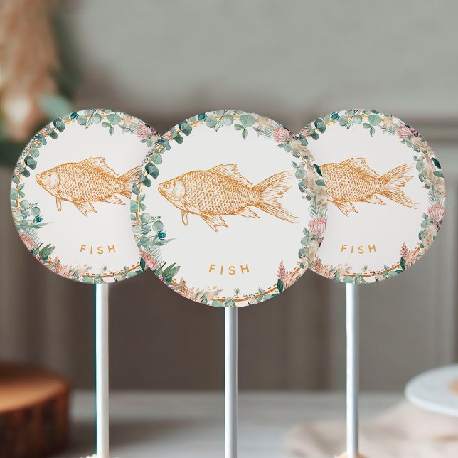 Adesivo Eucalyptus Pampas Proteas Gold Fish Meal Choice  (Criador carregado)