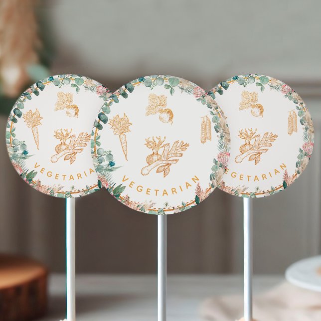 Adesivo Eucalyptus Pampas Proteas Vegetarian Meal Choice  (Criador carregado)