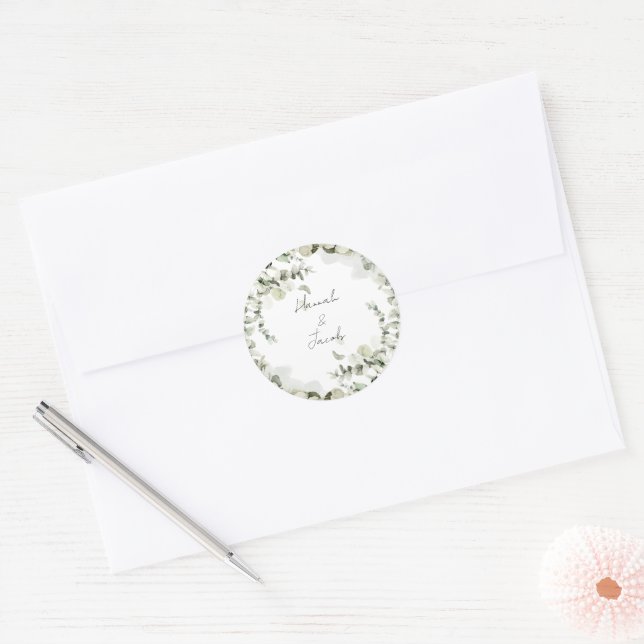 Adesivo Eucalyptus Wedding Envelope Seal (Envelope)