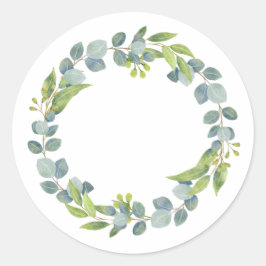 Adesivo Eucalyptus Wreath Wedding Envelope Seals-Set Of 20