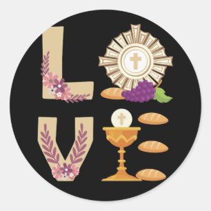 Adesivo Eucharis Catholic 1st Holy Communion for Girls