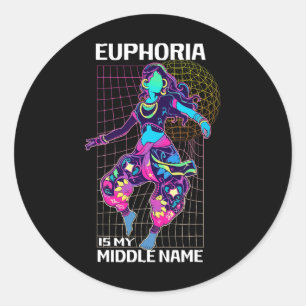 Adesivo Euforia É Meu Nome Médio Energia Rave
