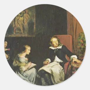 Adesivo Eugene Delacroix: Milton ditou a suas filhas