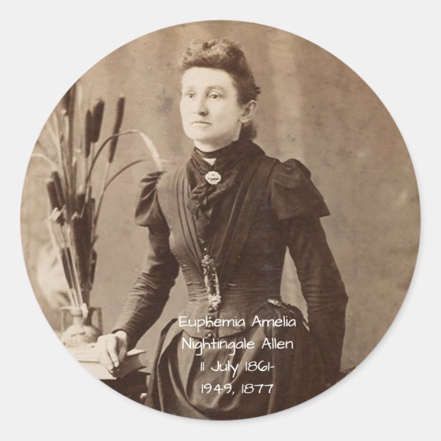 Adesivo Euphemia Amelia Nightingale Allen (Frente)