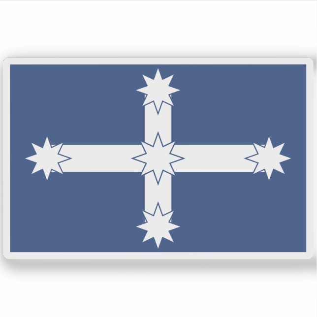 Adesivo Eureka Flag, Commonwealth, Austrália (Frente)