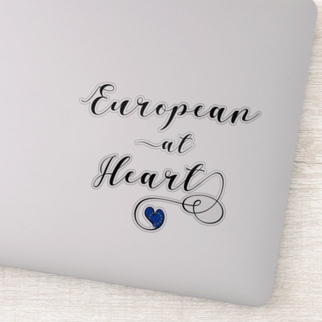 Adesivo Europa no Coração, Europa, Eurofilia (Detalhe)