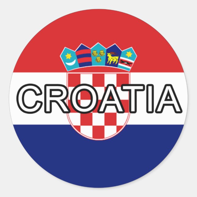 Adesivo Eurovinheta Croácia (Frente)