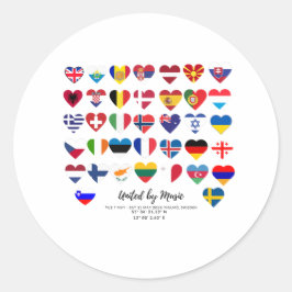 Adesivo Eurovision Songcontest 2024 Unisex T-shirt Sweden