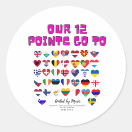 Adesivo Eurovision Songcontest 2024 Unisex T-shirt Sweden