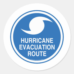Adesivo Evacuação do furacão