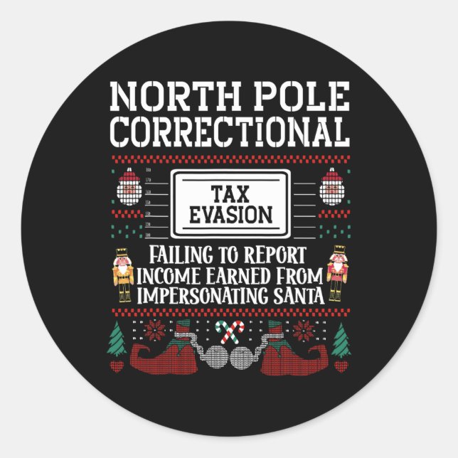 Adesivo Evasão - Pai de Natal da Família Elf Tio G (Frente)