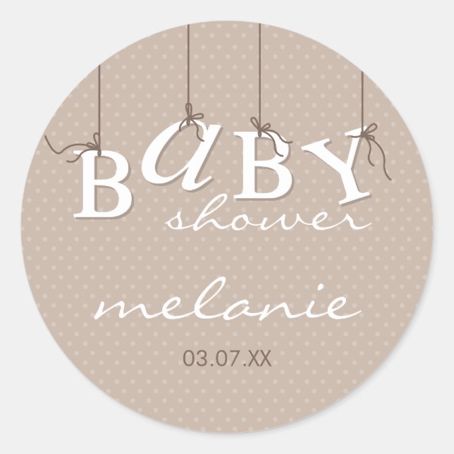 Adesivo EVENT STICKER: letras para bebês 3 (Frente)