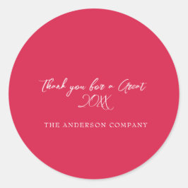 Adesivo Evento de Apreciação do Funcionário Vermelho