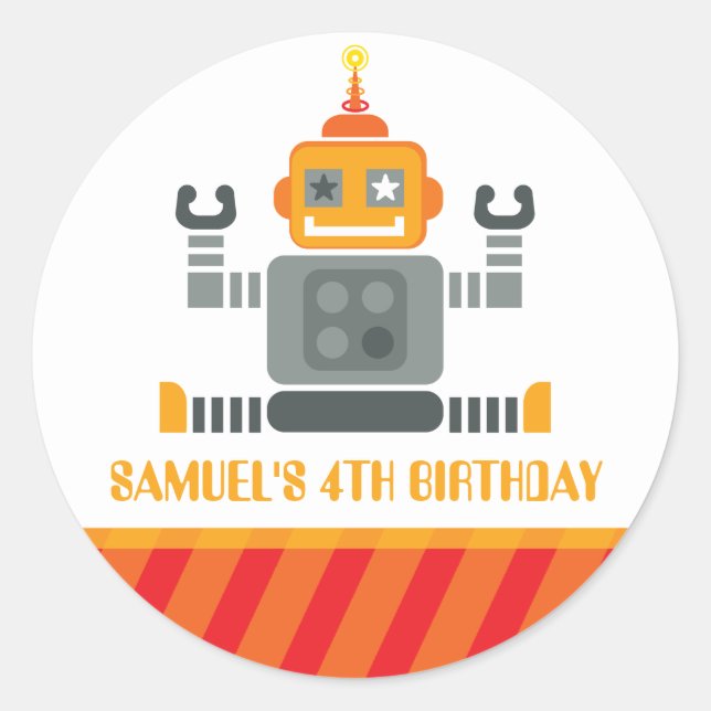 Adesivo EVENTO DECORATIVO: robô 2 (Frente)