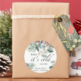 Adesivo Evergreen Baby está frio fora do chá de fraldas