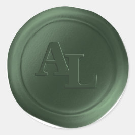Adesivo Evergreen Wax Seal Monogramas Stickers