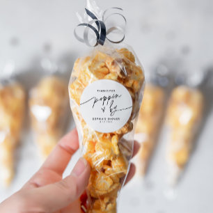Adesivo EVERLEIGH Popcorn Favor Obrigados Stick para Poppi