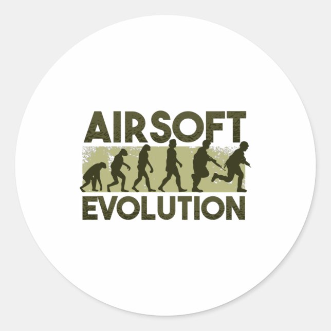 Adesivo Evolução da Airsoft (Frente)