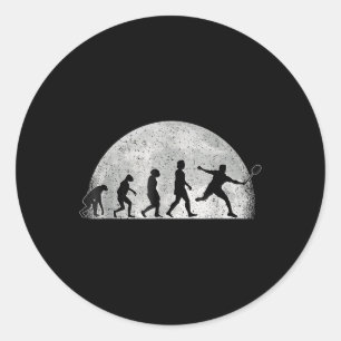 Adesivo Evolução de Badminton - Jogador de Badminton da Lu