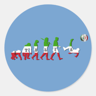 Adesivo Evolução de presentes italianos de Italia Calcio