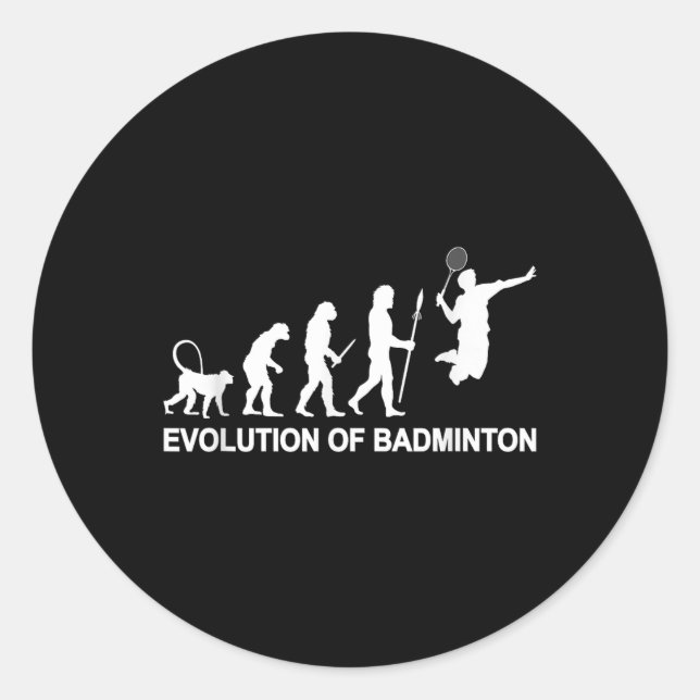 Adesivo Evolução do Badminton  (Frente)
