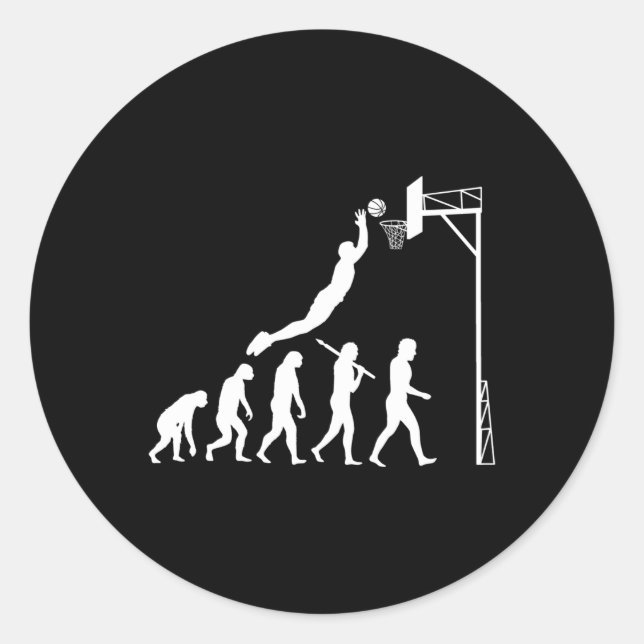 Adesivo Evolução do basquete (Frente)