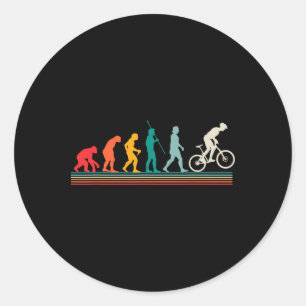Adesivo Evolução do Ciclismo de Montanha Esporte Retro Mtb