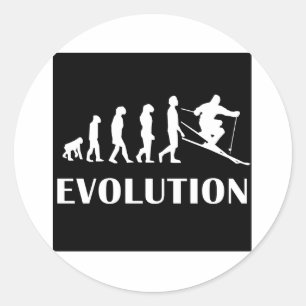 Adesivo Evolução do esqui