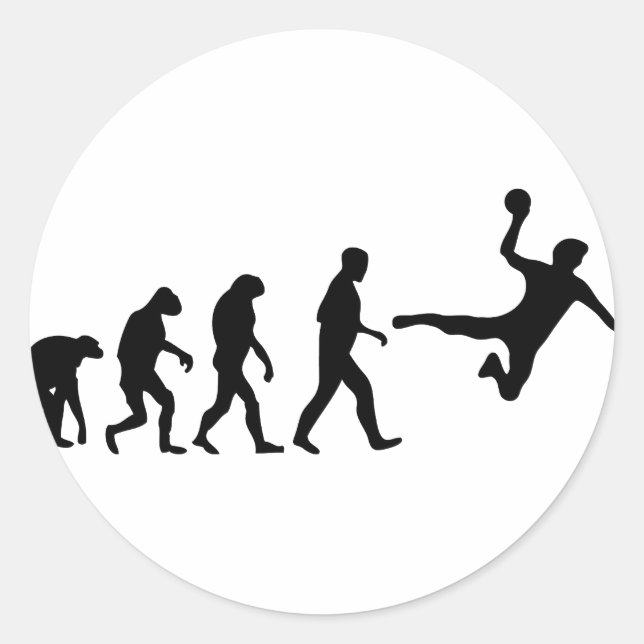 Adesivo evolução do handball (Frente)