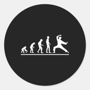 Adesivo Evolução do Karate Golpe de Karate Homens Engraçad