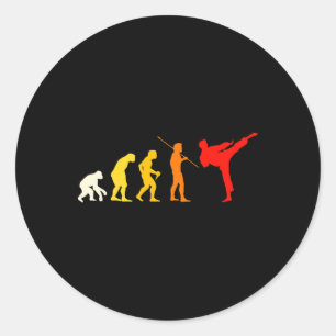 Adesivo Evolução do Karate Kung Fu Shotokan Presente Arte 
