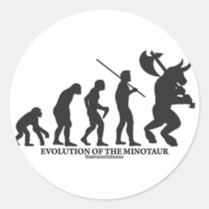 Adesivo Evolução do MInotaur