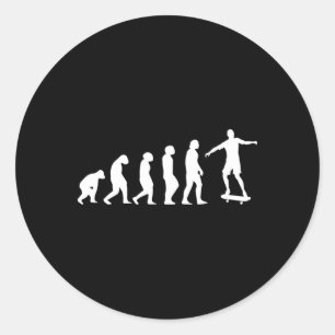 Adesivo Evolução do Skate - Esporte para Amantes de Skate