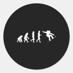 Adesivo Evolução do Snowboard - Capa de Patinação Snowboar
