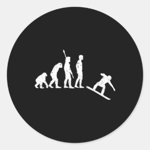 Adesivo Evolução do Snowboard - Snowboard