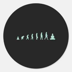 Adesivo Evolução do Zen Buda - Meditação Mindfulness Yoga