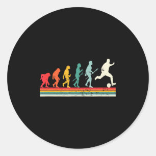 Adesivo Evolução Humana Futebol Esporte Vintage Foo 