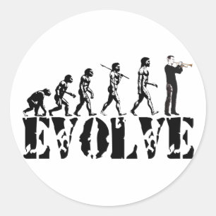 Adesivo Evolução musical da música da banda do cornetim