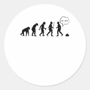 Adesivo Evolução Pare De Me Seguir Dizendo Engraçado