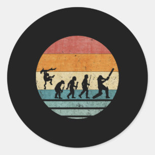 Adesivo Evolução Retro Vintage Da Silhueta Do Jogador De C
