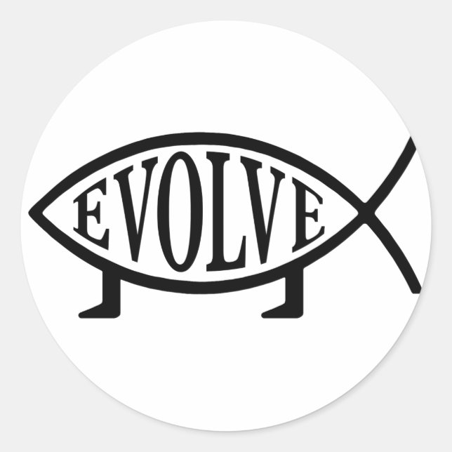 Adesivo Evoluir Peixe (Frente)