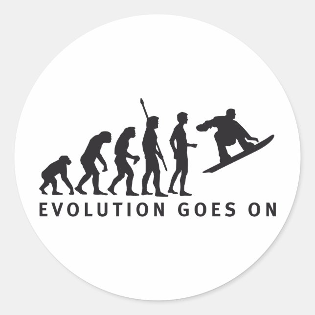 Adesivo evolution snowboard (Frente)