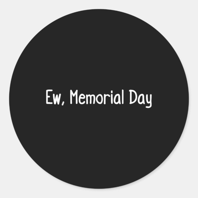 Adesivo Ew, Dia do Memorial (Frente)