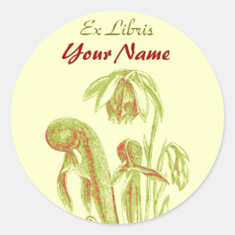 Adesivo Ex-adesivos de plantas carnívoras Libris