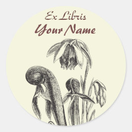 Adesivo Ex-adesivos de plantas carnívoras Libris