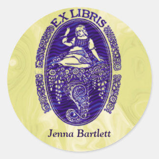 Adesivo Ex-Libris Blue Sticker